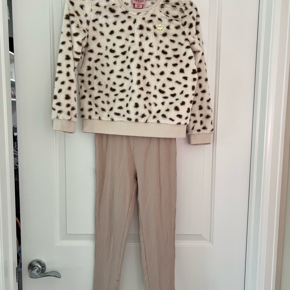 Juicy Couture Kids Matching Set - Cream and Tan